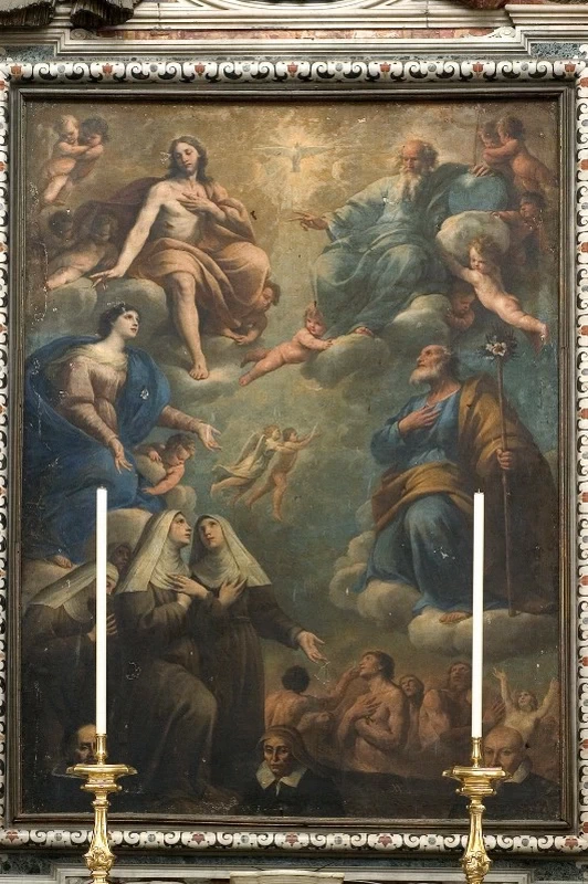 Trinità con la Madonna, San Giuseppe e il committente